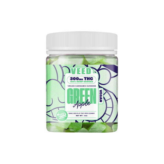 Gummies Δ9 THC | 30 bonbons à 10mg | Pomme verte - Salvia la pépite verte