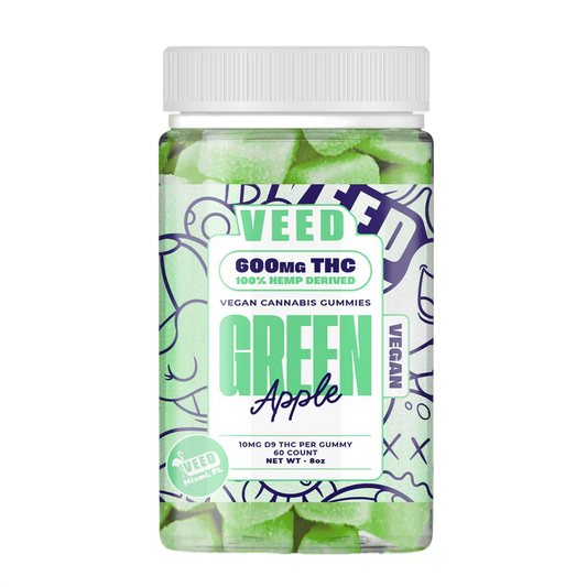 Gummies Δ9 THC | 60 bonbons à 10mg | Pomme verte