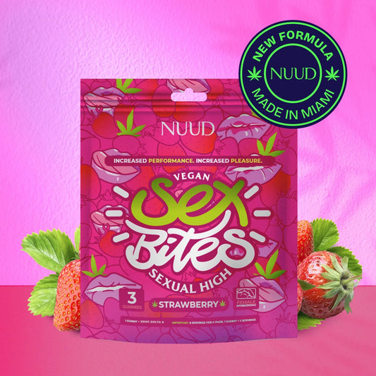 Gummies Δ9 THC | Sex Bites | Fraise - Salvia la pépite verte