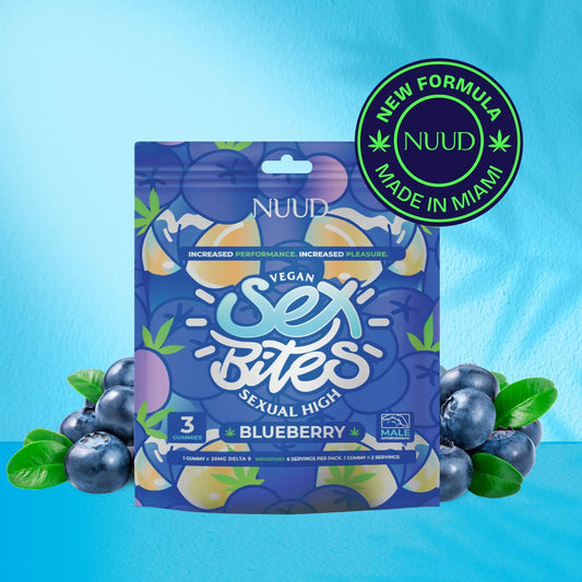 Gummies Δ9 THC | Sex Bites | Myrtille - Salvia la pépite verte