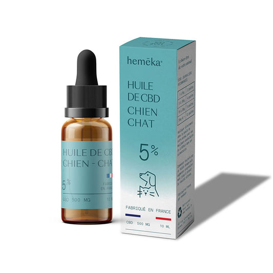 Huile CBD chien & chat 5% - Saumon - Salvia la pépite verte