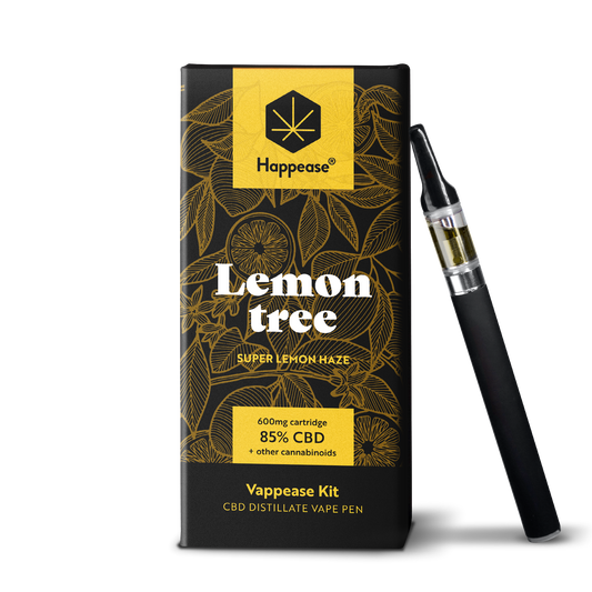 Kit vape pen CBD Happease - 85% cannabinoïdes naturels | Lemon Tree - Salvia la pépite verte