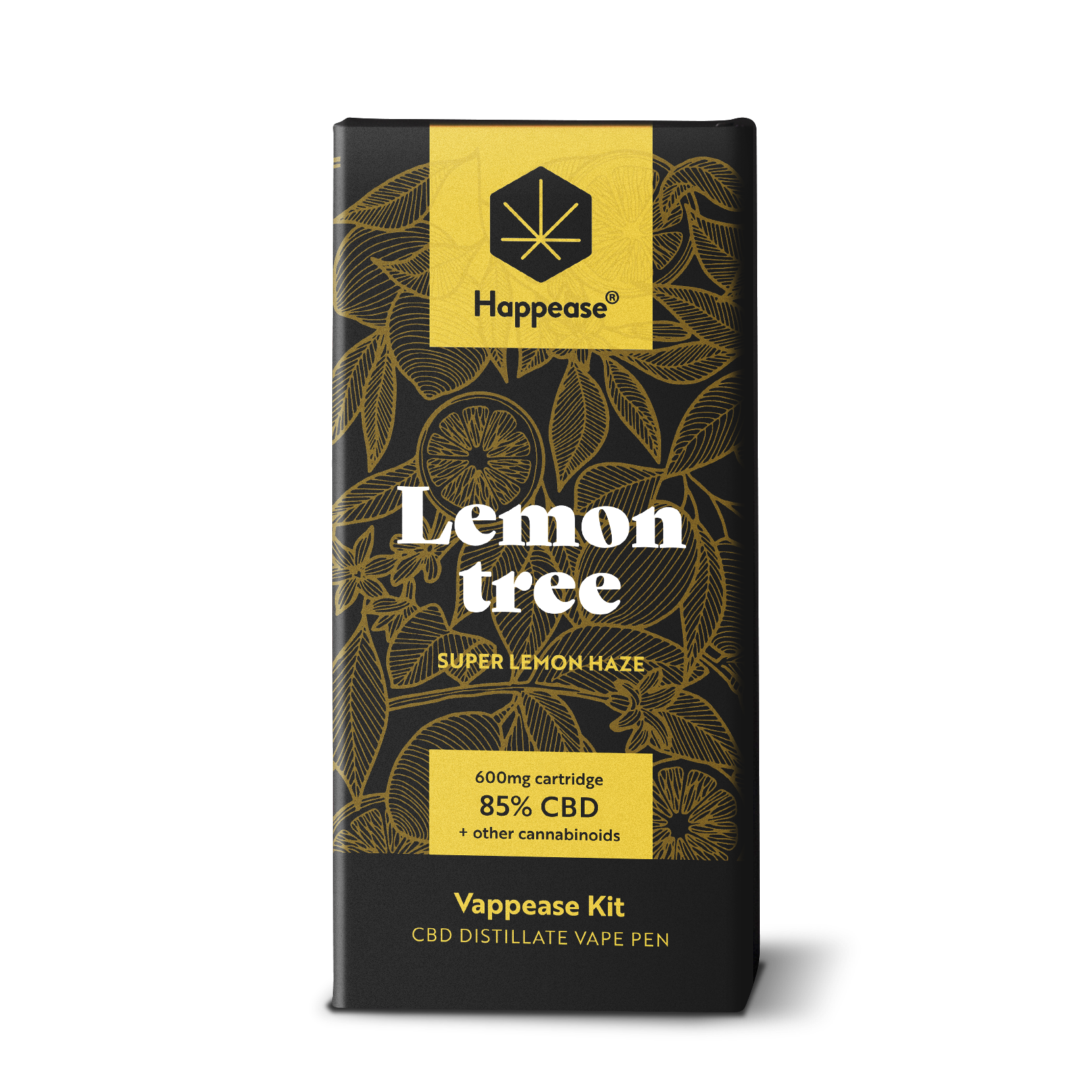 Kit vape pen CBD Happease - 85% cannabinoïdes naturels | Lemon Tree - Salvia la pépite verte