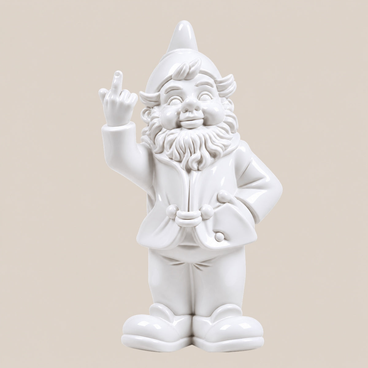 Nain de jardin FUCK - Blanc - Salvia la pépite verte