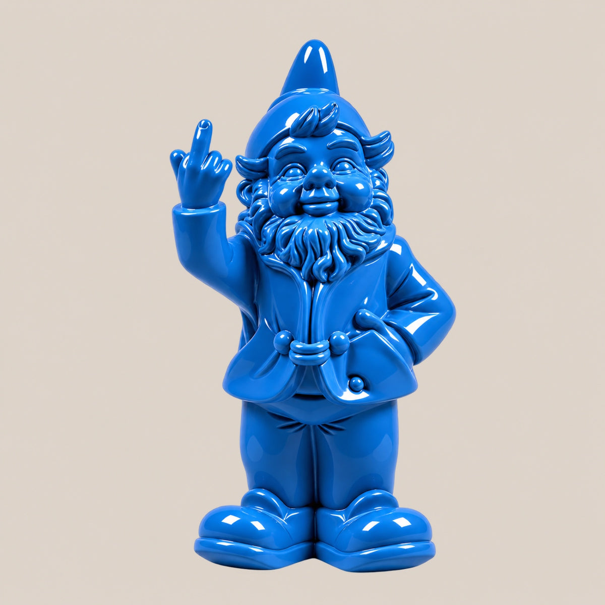 Nain de jardin FUCK - Bleu - Salvia la pépite verte