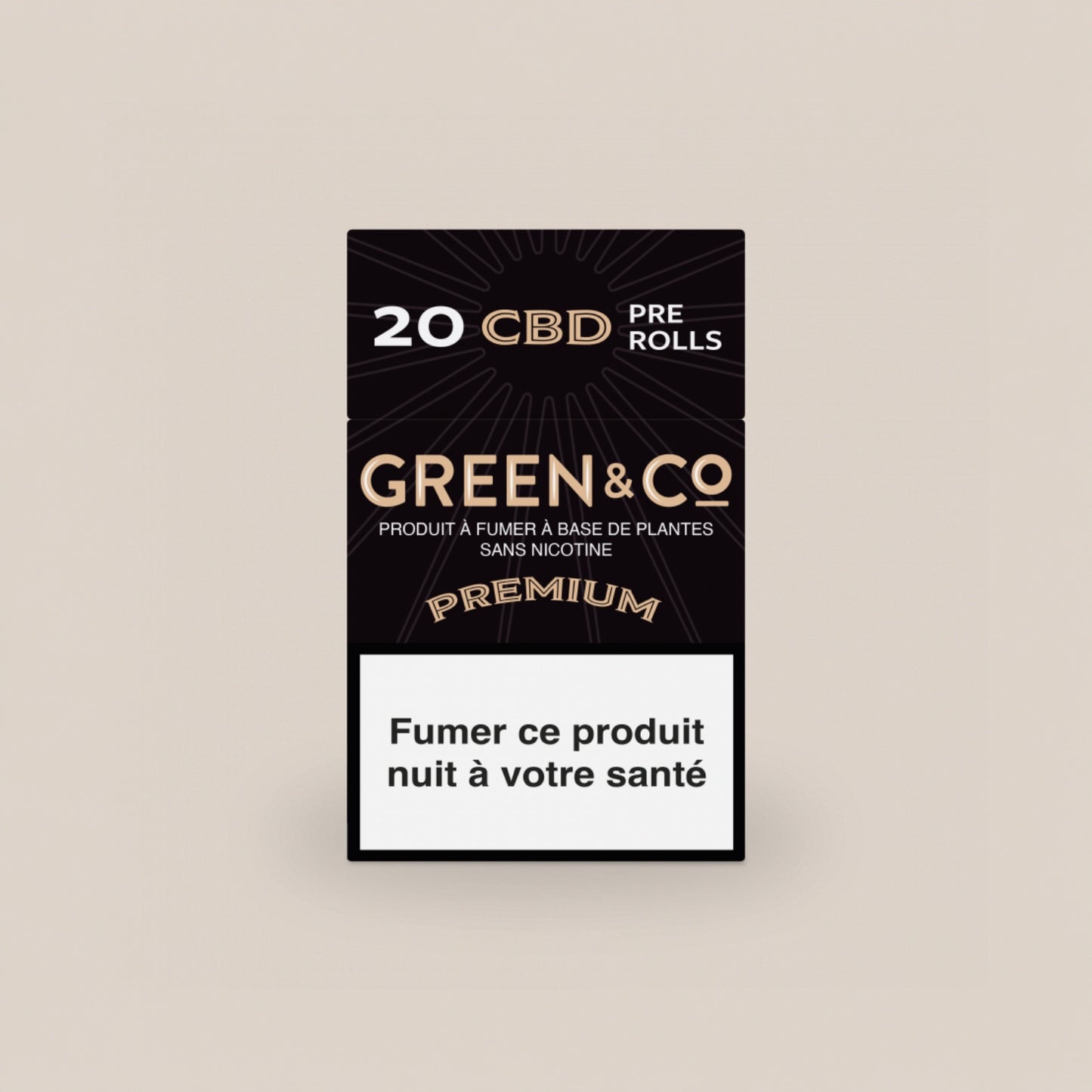 Cigarettes Green&co Premium | 100% chanvre - Salvia la pépite verte