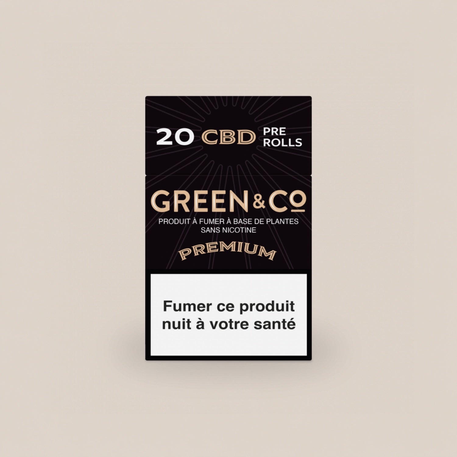 Cigarettes Green&co Premium | 100% chanvre - Salvia la pépite verte