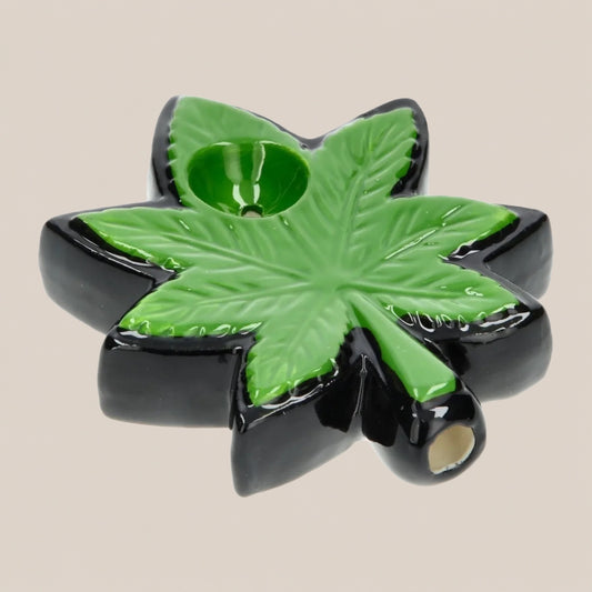 Pipe - Feuille de cannabis - Salvia la pépite verte