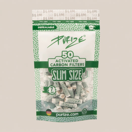 Filtres au charbon actif 7mm x50 - Purize - Salvia la pépite verte