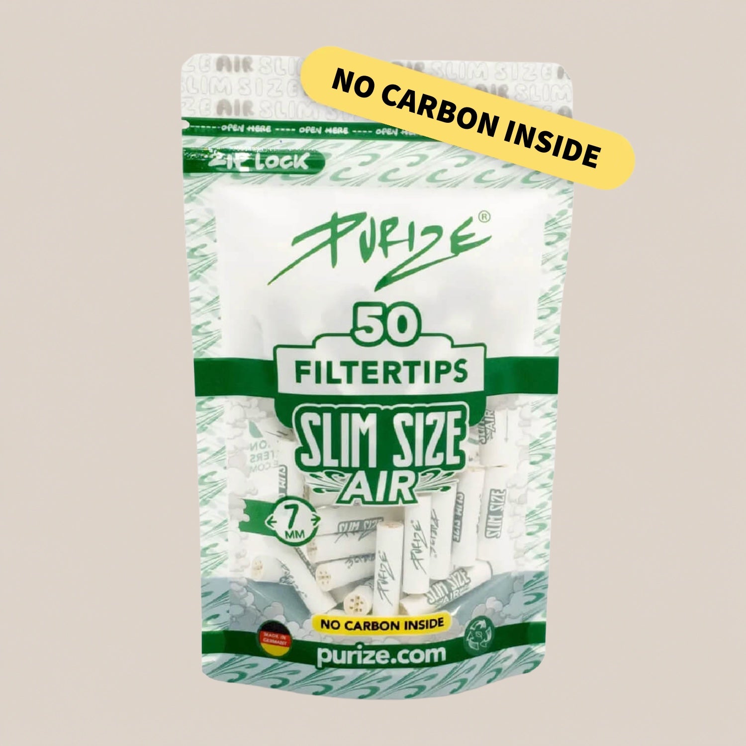 Filtres 7mm x50 - Purize air - Salvia la pépite verte