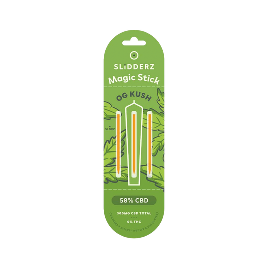 Bâtonnets Magiques - Extraction de CBD 58% | Slidderz OG Kush - Salvia la pépite verte