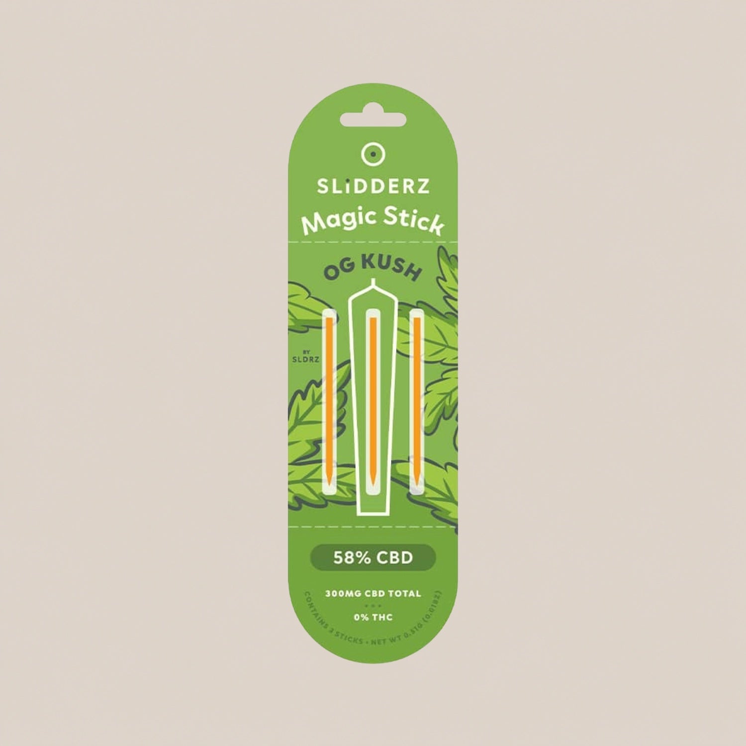 Bâtonnets Magiques - Extraction de CBD 58% | Slidderz OG Kush - Salvia la pépite verte