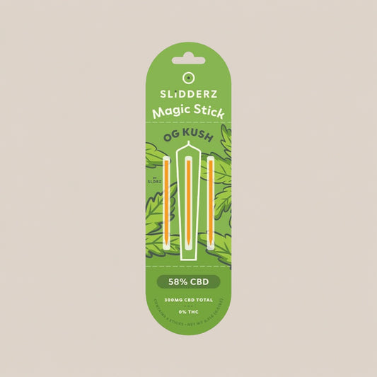 Bâtonnets Magiques - Extraction de CBD 58% | Slidderz OG Kush - Salvia la pépite verte