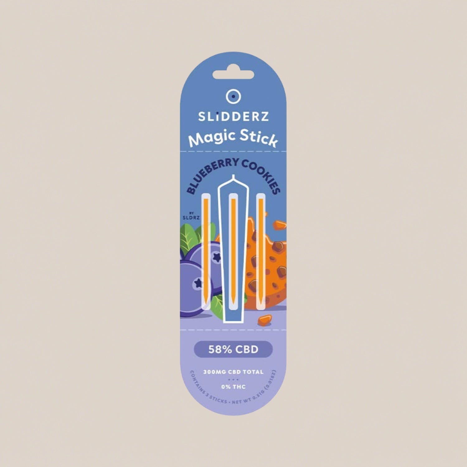 Bâtonnets Magiques - Extraction de CBD 58% | Slidderz Blueberry Cookies - Salvia la pépite verte