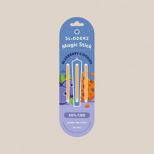 Bâtonnets Magiques - Extraction de CBD 58% | Slidderz Blueberry Cookies - Salvia la pépite verte