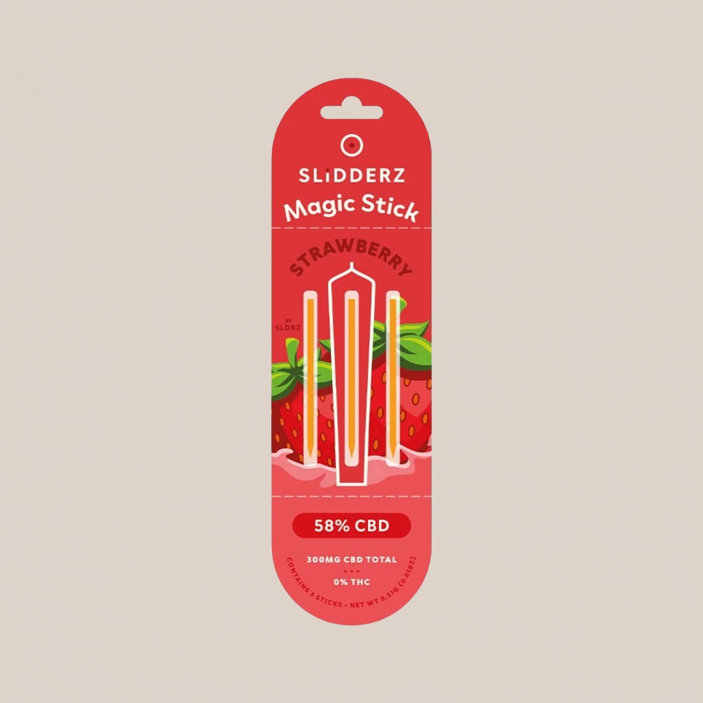 Bâtonnets Magiques - Extraction de CBD 58% | Slidderz Strawberry - Salvia la pépite verte