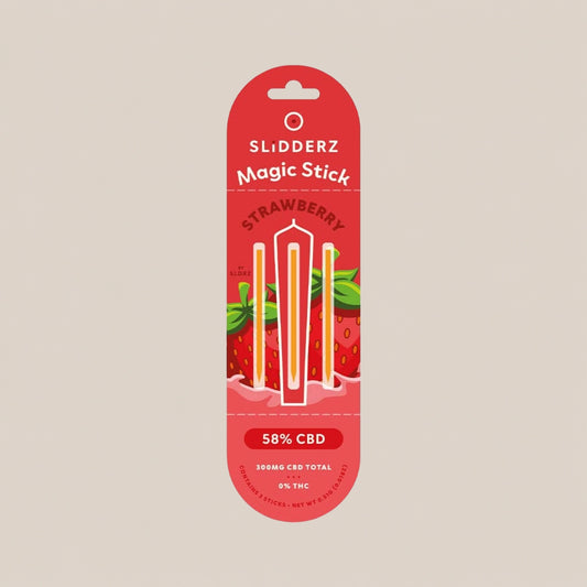 Bâtonnets Magiques - Extraction de CBD 58% | Slidderz Strawberry - Salvia la pépite verte