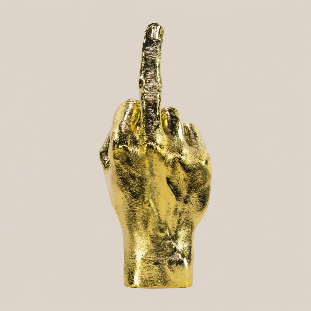 Statue main FUCK - Dorée - Salvia la pépite verte