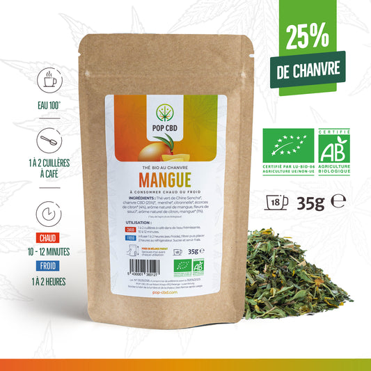 Thé mangue CBD - Salvia la pépite verte